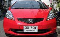 ป้ายทะเบียนกันน้ำฮอนด้าแจ๊ส Honda Jazz