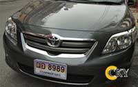 กรอบป้ายกันน้ำโตโยต้าอัสติส (Toyota Altis)