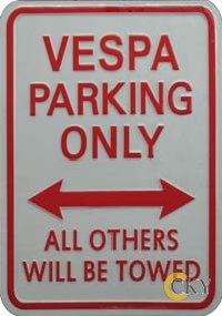 ป้ายที่จอดรถเวสป้า (Vespa)